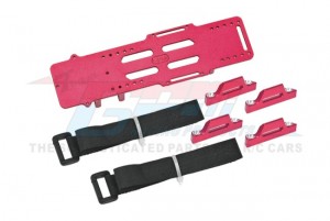 GPM LMTM0126A ALUMINUM 7075 BATTERY COMPARTMENT WITH ESC & RECEIVING BRACKET LOSI 1/18 Mini LMT 4X4 Brushed Monster LOS01026 - RED - LMTM0126A-R