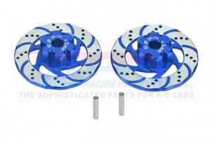 GPM UDR010DX+3N ALUMINUM 7075 +3MM FRONT/REAR HEX WITH BRAKE DISK WITH SILVER LINING TRAXXAS 1/7 UNLIMITED DESERT RACER 85076-4 - UDR010DX+3N-B