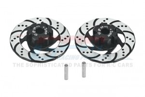 GPM UDR010DX+3N ALUMINUM 7075 +3MM FRONT/REAR HEX WITH BRAKE DISK WITH SILVER LINING TRAXXAS 1/7 UNLIMITED DESERT RACER 85076-4 - BLACK - UDR010DX+3N-BK