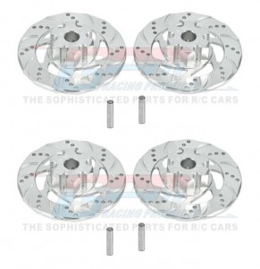 Aluminum 7075 Front & Rear +3mm HEX BRAKE DISK 8569 FOR TRAXXAS 1/7 UDR UNLIMITED TRUCK - SIVLER - UDR010DX+3N-SI2