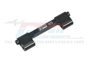 GPM LMTM007 Aluminum 7075 Center Top Crossbar LOS211047 For LOSI 1/18 Mini LMT 4X4 Monster LOS01026 - BLACK - LMTM007-BK