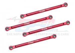 GPM Aluminum 7075 Lower 4-Link Bar Set LOS214045 For LOSI 1/18 Mini LMT Monster LOS01026 - LMTM014FR-R