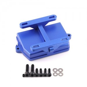 Aluminum Adjustable Radio Device Receiver Box Bracket 7724 For TRAXXAS 1/5 4WD X-MAXX 6S 8S / 1/6 XRT 8S Monster - TRX-7724/BU