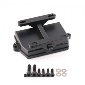 Aluminum Adjustable Radio Device Receiver Box Bracket 7724 For TRAXXAS 1/5 4WD X-MAXX 6S 8S / 1/6 XRT 8S Monster - BLACK - TRX-7724/BK