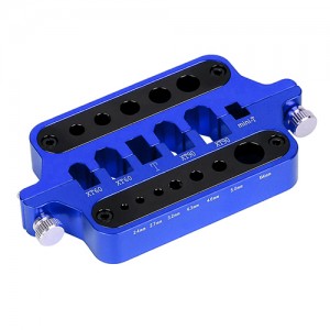 Universal Aluminum Soldering Welding Stand For XT60 XT90 T-PLUG MIN-T Adapter - AS-SWS01/BU