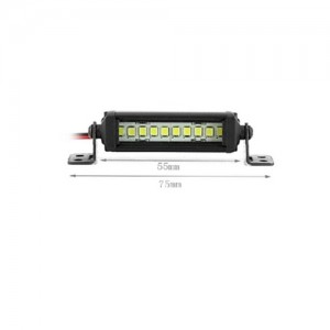 Metal LED Light Bar Roof Lamp For 1/10 1/8 AXIAL SCX10 WRAITH RR10 TRAXXAS TRX-4 Crawler Truck - AS-LED055