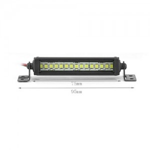 Metal LED Light Bar Roof Lamp For 1/10 1/8 AXIAL SCX10 WRAITH RR10 TRAXXAS TRX-4 Crawler Truck - AS-LED075