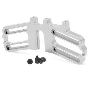 Aluminum Adjustable Dual Motor Mount ARA320468 For RC ARRMA 1/7 FELONY INFRACTION LIMITLESS 6S BLX - SILVER - RS-ARA320468/SI