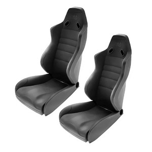 Universal Foldable Driver Seat Set - 2pcs Type A For 1/10 RC Crawler Truck Axial SCX-10 WRAITH RR10 TRAXXAS TRX-4 - AS-DST01/BK