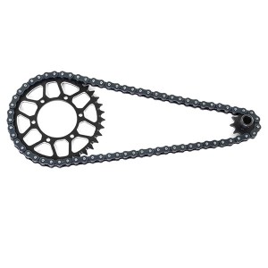 Aluminum 7075 Front Chain Sprocket Set - 10T Chain 70 Roller LOS262000 For LOSI 1/4 PROMOTO MX Motorcycle Bike LOS06000 - LOS2620034/BK