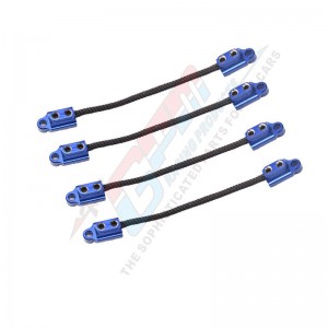 GPM Aluminum Front & Rear Suspension Travel Limit Straps LOS243013 For LOSI 1/18 Mini LMT Monster LOS01026 - LMTMSP-B