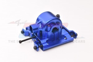 GPM LMTM039 Aluminum 7075 Center Gear Box Housing W/ Covers LOS212037 FOR LOSI 1/18 Mini LMT LOS01026T2 LOS01026T1 - BLUE - LMTM039-B