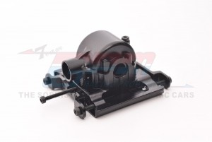 GPM LMTM039 Aluminum 7075 Center Gear Box Housing W/ Covers LOS212037 FOR LOSI 1/18 Mini LMT LOS01026T2 LOS01026T1 - LMTM039-BK