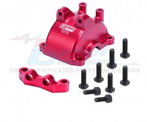 GPM 7075 TT2012AN Front / Rear Gearbox Cover W/ Upper Arm Stabilizer A4 A2 For 1/10 TAMIYA TT-02 TT02T RC Touring Car - RED - TT2012AN-R