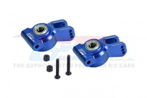 GPM ALUMINUM 7075 REAR HUB W/ LARGE SIZE BEARINGS LOS234020 FOR RC LOSI 1/10 LASERNUT TENACITY LOS03028 - BLUE - LU4022N-B