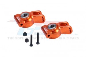 GPM ALUMINUM 7075 REAR HUB W/ LARGE SIZE BEARINGS LOS234020 FOR RC LOSI 1/10 LASERNUT TENACITY LOS03028 - LU4022N-OR