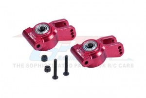 GPM ALUMINUM 7075 REAR HUB W/ LARGE SIZE BEARINGS LOS234020 FOR RC LOSI 1/10 LASERNUT TENACITY LOS03028 - RED - LU4022N-R