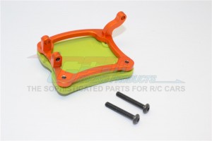 GPM YT168R ALUMINIUM PLASTIC REAR AXLE PROTECTOR MOUNT FOR AXLE HOUSING 1/10 RC AXIAL YETI ROCK RACER - Orange - YT168R-OR