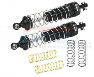GPM LMTM065F/R Aluminum Front / Rear Shock Set LOS213010 For LOSI RC 1/18 Mini LMT Monster LOS01026T1 - LMTM065F/R-BK