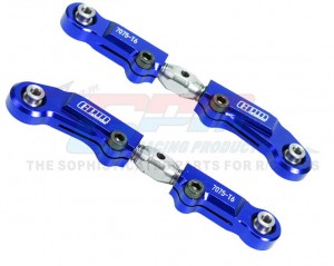 GPM Aluminum 7075 Stainless Steel Front Camber Links TKR5188B TKR9523 1/10 TEKNO MT410 2.0 4X4 Pro Monster TkR9501 - BLUE - MT2054S-B
