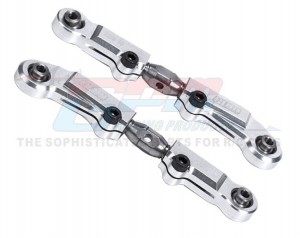 GPM Aluminum 7075 Stainless Steel Front Camber Links TKR5188B TKR9523 1/10 TEKNO MT410 2.0 4X4 Pro Monster TkR9501 - SILVER - MT2054S-S
