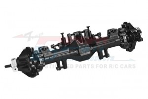 GPM LMTM012KIT ALUMINUM 7075 QUICK RELEASE FRONT AXLE HOUSING KIT For LOSI 1/18 Mini LMT Monster LOS01026 - BLACK - LMTM012KIT-BK