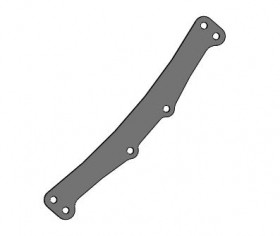 3RACING SAK-CS153/FG Rear Fiber Glass Body Plate For 1/10 Cero Sport Touring Car - SAK-CS153/FG