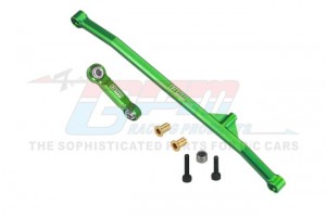 GPM LMTM612 ALUMINUM 7075 STEERING TIE ROD & DRAG LINK LOS211051 FOR LOSI 1/18 Mini LMT 4X4 Brushed Monster Truck LOS01026 - GREEN - LMTM612-G