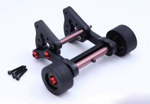 Nylon Rear Adjustable Wheelie Bar ARA320758 For ARRMA 1/8 KRATON / OUTCAST / TYPHON 8S BLX - BLACK - RS-ARA320758/BK