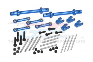 GPM LMTM312FR ALUMINUM 7075 FRONT & REAR SWAY BAR SET LOS214042 FOR LOSI 1/18 Mini LMT 4X4 Brushed Monster LOS01026 - BLUE - LMTM312FR-B