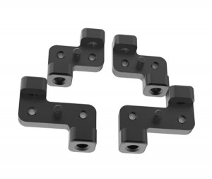 3RACING SAK-C107A Front Lower Damper Ball Mount For 1/10 RC Cero Ultra Ver.2 Car - SAK-C107A