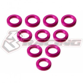 3RACING 3RAC-WF310/5/PK Aluminium M3 Flat Washer M3 x 5 x 1mm (10 Pcs) FOR 1/10 CAR - 3RAC-WF310/5/PK