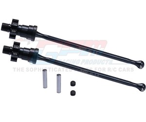 GPM TXM8170B 7075 Alloy Hex W/ Carbon Steel Front / Rear Driveshaft CVD 7750X 7768 For TRXXAS 1/5 X-Maxx 8S - TXM8170B-BK