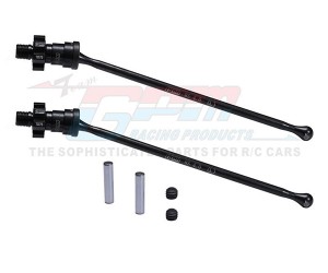 GPM Steel Front / Rear Driveshaft & 7075 Alloy Hex 7768 7896 For TRAXXAS 1/6 XRT 8S 1/5 X-MAXX WideMaxx 8S MONSTER - BLACK - XRT190-BK