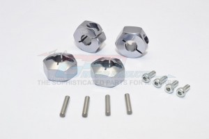 ALLOY HEX ADAPTER (12MMX7MM) -4PCS AXIAL SCX10 - AX010/12X7MM-GS