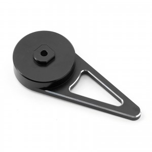 Aluminum Steering Wheel Trigger One-handed Control Adapter For RC Flysky Noble NB4 Lite PRO - NB4-02/BK