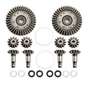 Metal Front & Rear Differential Ring Gear Output Gears Set 6882 5379 For 1/10 RC TRAXXAS SLASH STAMPEDE RUSTLER 4X4 TRUCK - TRX-6882
