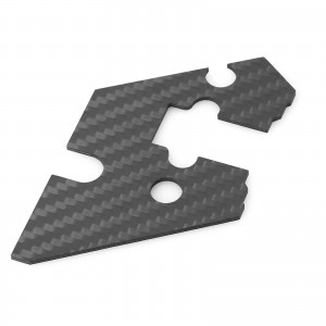 Carbon Fiber Steering Dust Cover Plate For 1/10 TAMIYA TT-02 RC Car - TT02-13