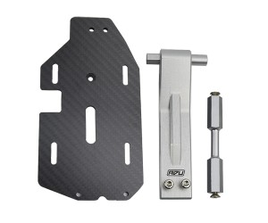 Extend Carbon Fiber W/ Aluminum 7075 ESC Mounting Plate HOBBYWING MAX4 LOS251099 For LOSI 1/5 Losi - DBXL-E  2.0 - RS-LOS251099-B