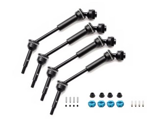 Steel Front & Rear CVD Drive Shaft With Hex Adapter 6851 6852 For TRAXXAS 1/10 SLASH  RUSTLER STAMPEDE HOSS 4X4 VXL TRUCK - TRX-68516852