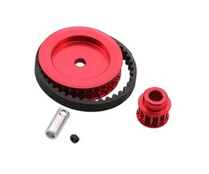 Aluminum Belt Gears Pulley Conversion Kit 12T / 30T For TRAXXAS 1/10 RC TRX-4 TRX-6 Crawler - TRX4-PCS01-RE
