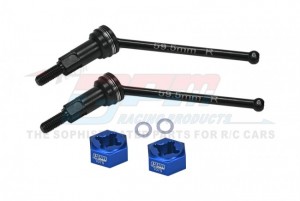 GPM MGG059RS CARBON STEEL REAR CVD DRIVE SHAFTS W/ ALUMINUM 7075 WHEEL HEX ARRMA 1/18 GRANITE GROM ARA2102 / TYPHON GROM ARA2106 - MGG059RS-B