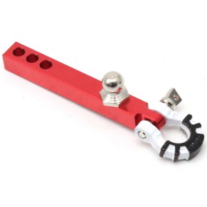 Metal Rear Bumper Tow Trailer Hook Hitch Red For 1/10 RC TRAXXAS TRX-4 / AXIAL SCX10 CRAWLER TRUCK - RS-BTH01/WI