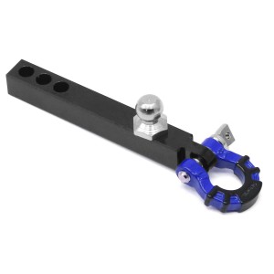 Metal Rear Bumper Tow Trailer Hook Hitch Black For 1/10 RC TRAXXAS TRX-4 AXIAL SCX10 CRAWLER TRUCK - RS-BTH02/BU