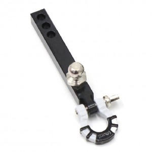 Metal Rear Bumper Tow Trailer Hook Hitch Black For 1/10 RC TRAXXAS TRX-4 AXIAL SCX10 CRAWLER TRUCK - WHITE - RS-BTH02WI