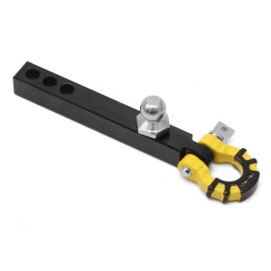 Metal Rear Bumper Tow Trailer Hook Hitch Black For 1/10 RC TRAXXAS TRX-4 AXIAL SCX10 CRAWLER TRUCK - YELLOW - RS-BTH02/YE
