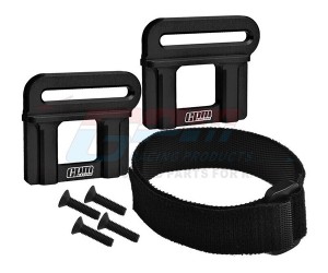 GPM 7075 Aluminum Battery Hold-Down Retainer 9628  For TRAXXAS 1/8 MAXX SLASH / SLEDGE - BLACK - TS0126-BK