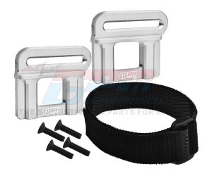 GPM 7075 Aluminum Battery Hold-Down Retainer 9628  For TRAXXAS 1/8 MAXX SLASH / SLEDGE - SILVER - TS0126-S