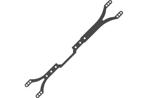 3RACING SAK-CM105A FRP Upper Deck 225mm  For 1/10 RC Cero M-Chassis Car - SAK-CM105A