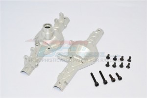 ALLOY FRONT/REAR GEAR BOX  AXIAL SCX10 - Silver - SCX012-S